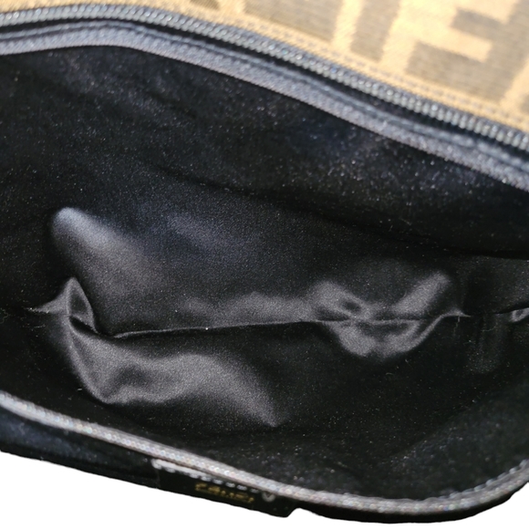 Fendi Zucca Tobacco Roll Tote Shoulder Bag Handbag - Picture 13 of 16